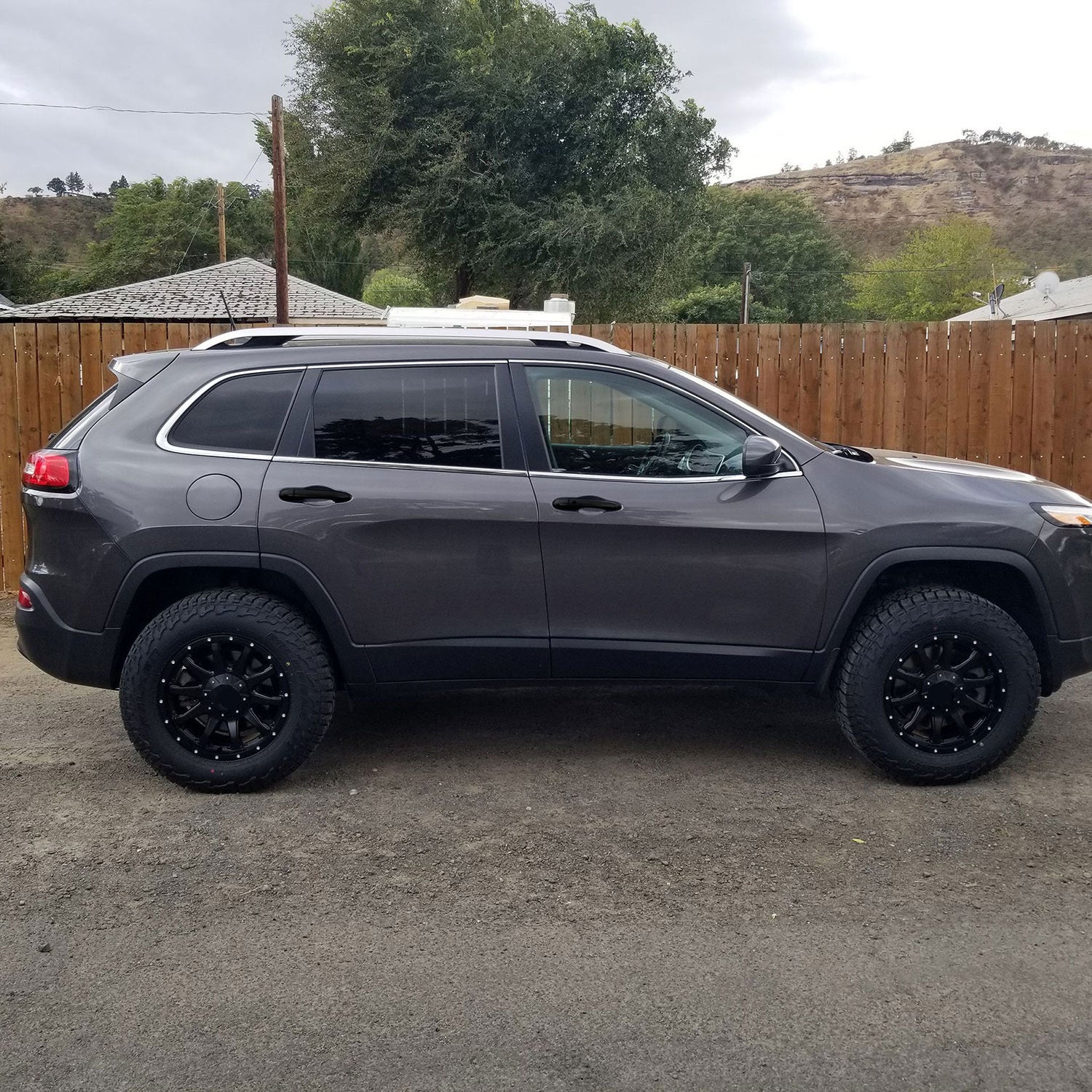 2014-2023 Jeep Cherokee Door Handle Cover Gloss Black 10Pcs ABS Plastic