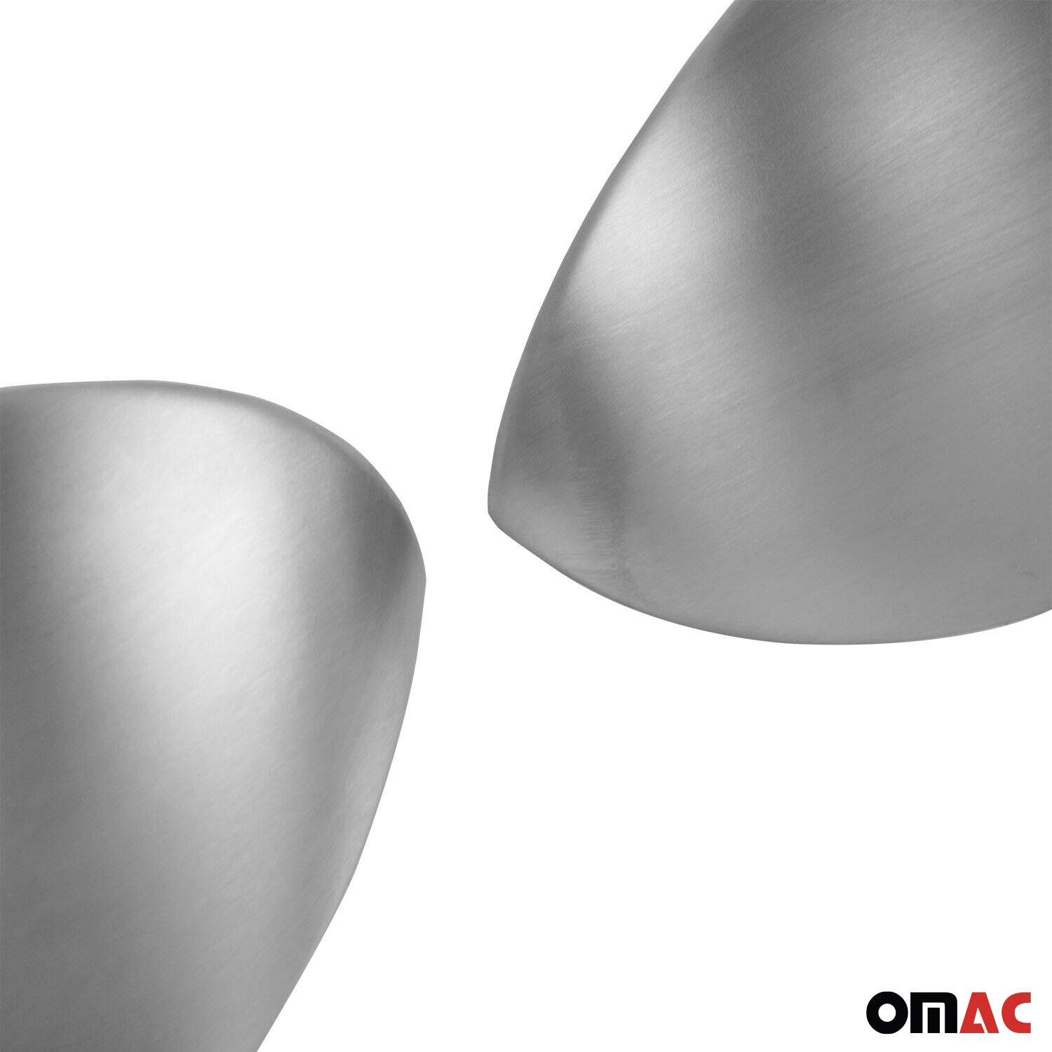 2011-2014 Nissan Juke Side Mirror Cover Caps Brushed Stainless Steel Silver 2 Pcs