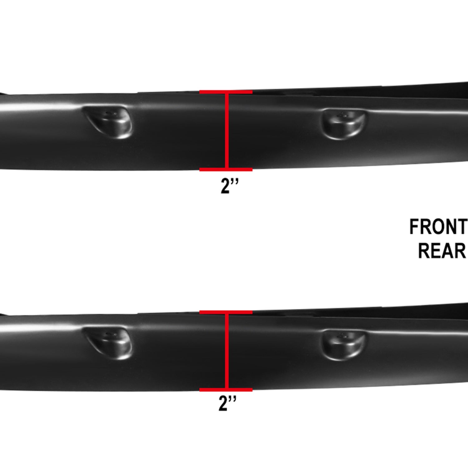 2005-2011 Toyota Tacoma Fleetside 6" Long Bed Smooth Rivet Style Fender Flares