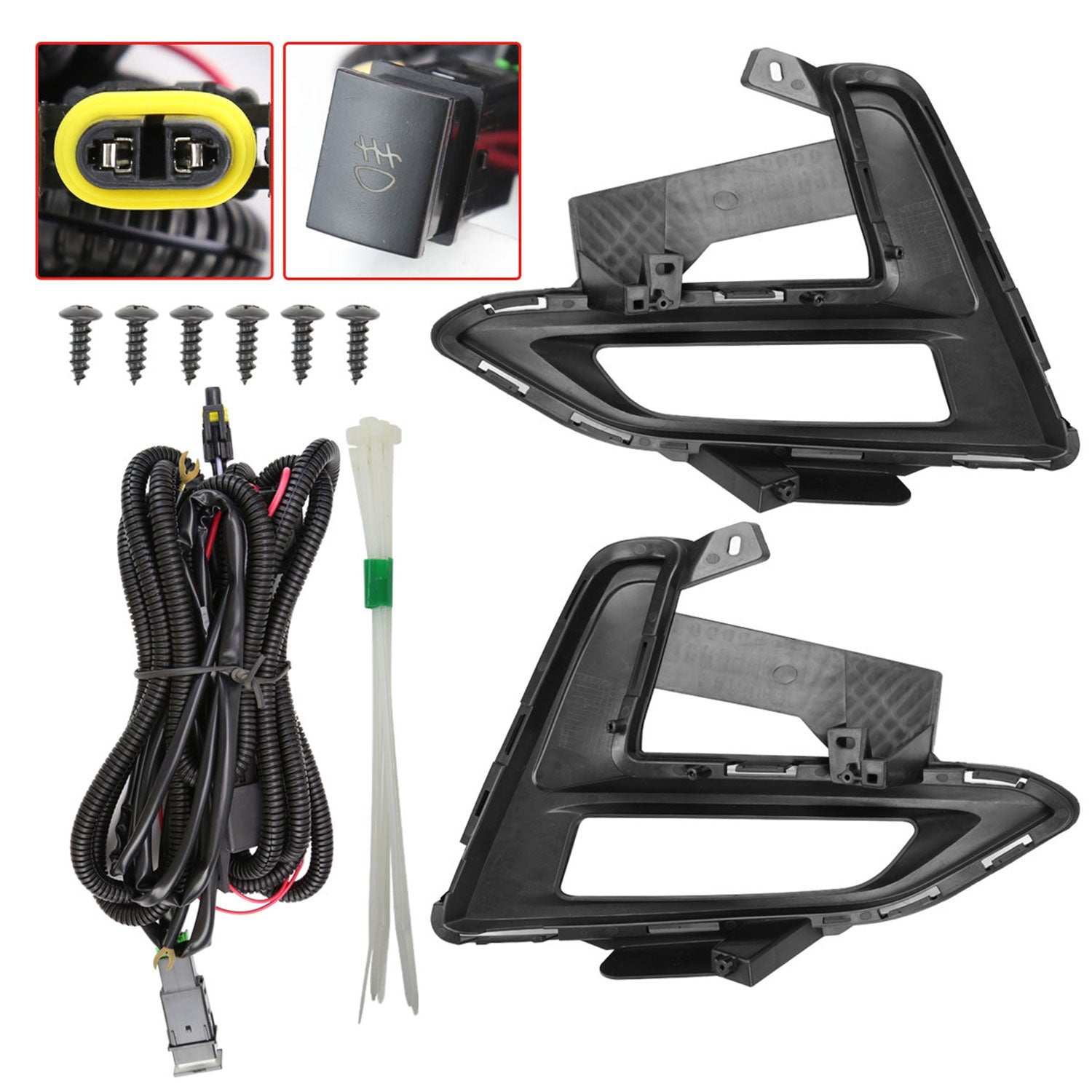 2020-2021 Nissan Sentra H8 Fog Lights Kit Chrome Housing/ Clear Lens