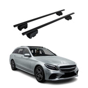 2015-2021 Mercedes C Class S205 Wagon Roof Rack Cross Bars Black