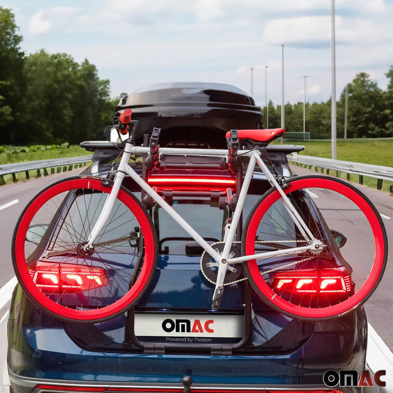 3 Bike Rack Trunk Mount Bicycle Carrier Durable Steel Car Truck SUV