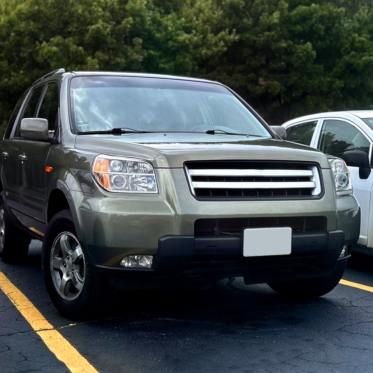 2006-2008 Honda Pilot Projector Style Headlights Chrome Housing/Clear Lens