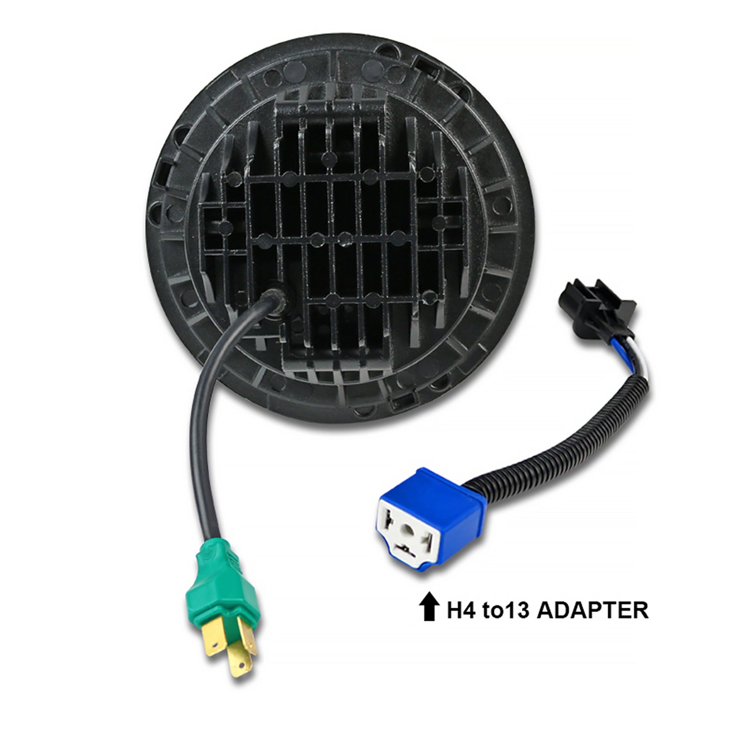 Universal 7" Cree LED Projector Headlight - 1PC Matte Black Housing/Clear Lens