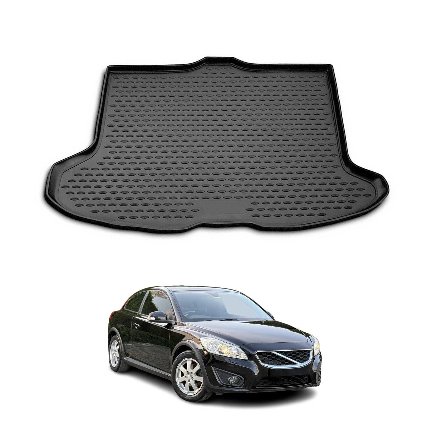 2007-2013 Volvo C30 Cargo Liner Trunk Mat All Weather Black