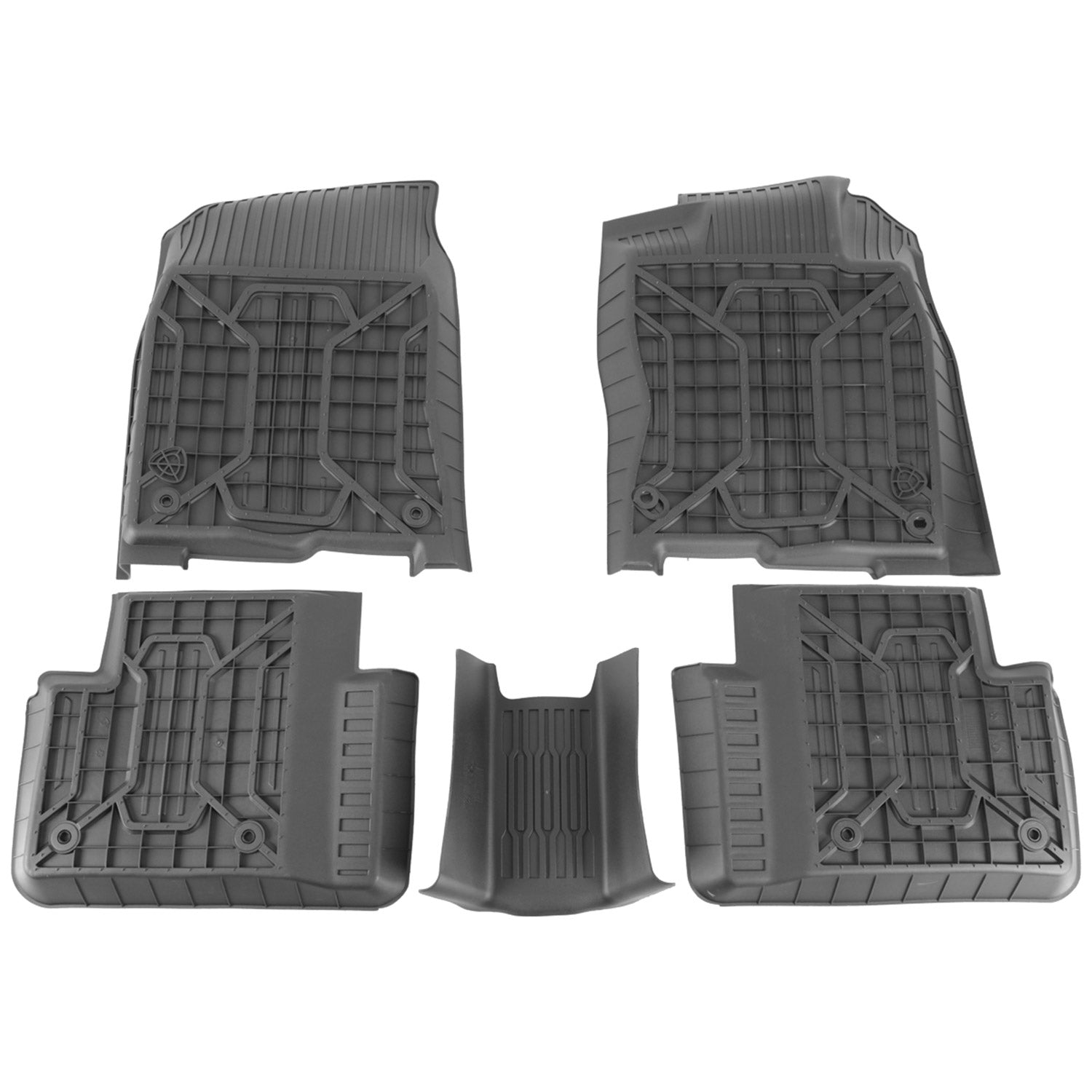 2016-2021 Honda Civic Matte Black TPE Front & Rear Floor Mats All Weather 5PC