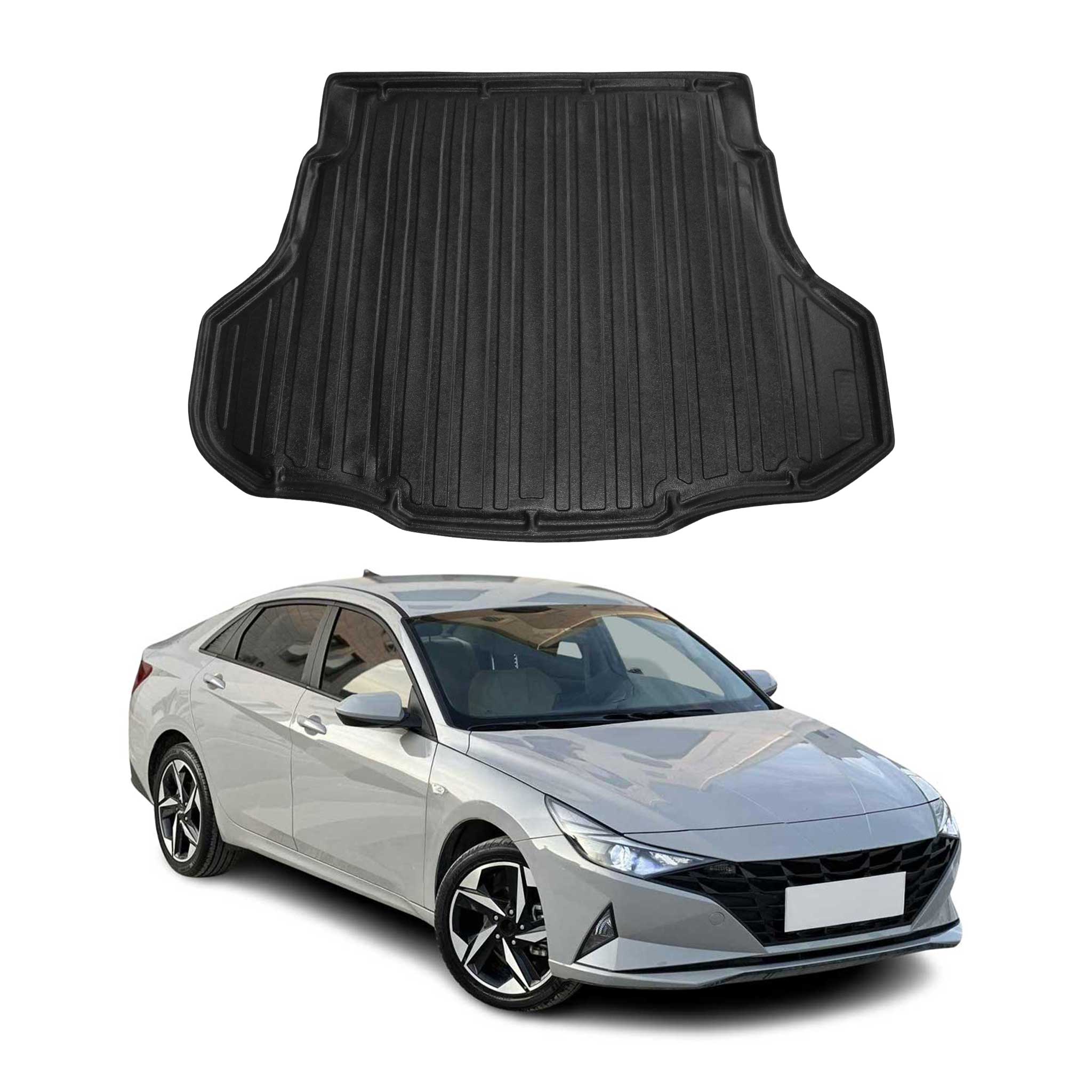 2021-2025 Hyundai Elantra Sedan Cargo Liner Trunk Mat All Weather Black