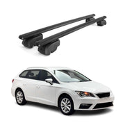 2014-2020 Seat Leon Estate Roof Rack Cross Bars Black