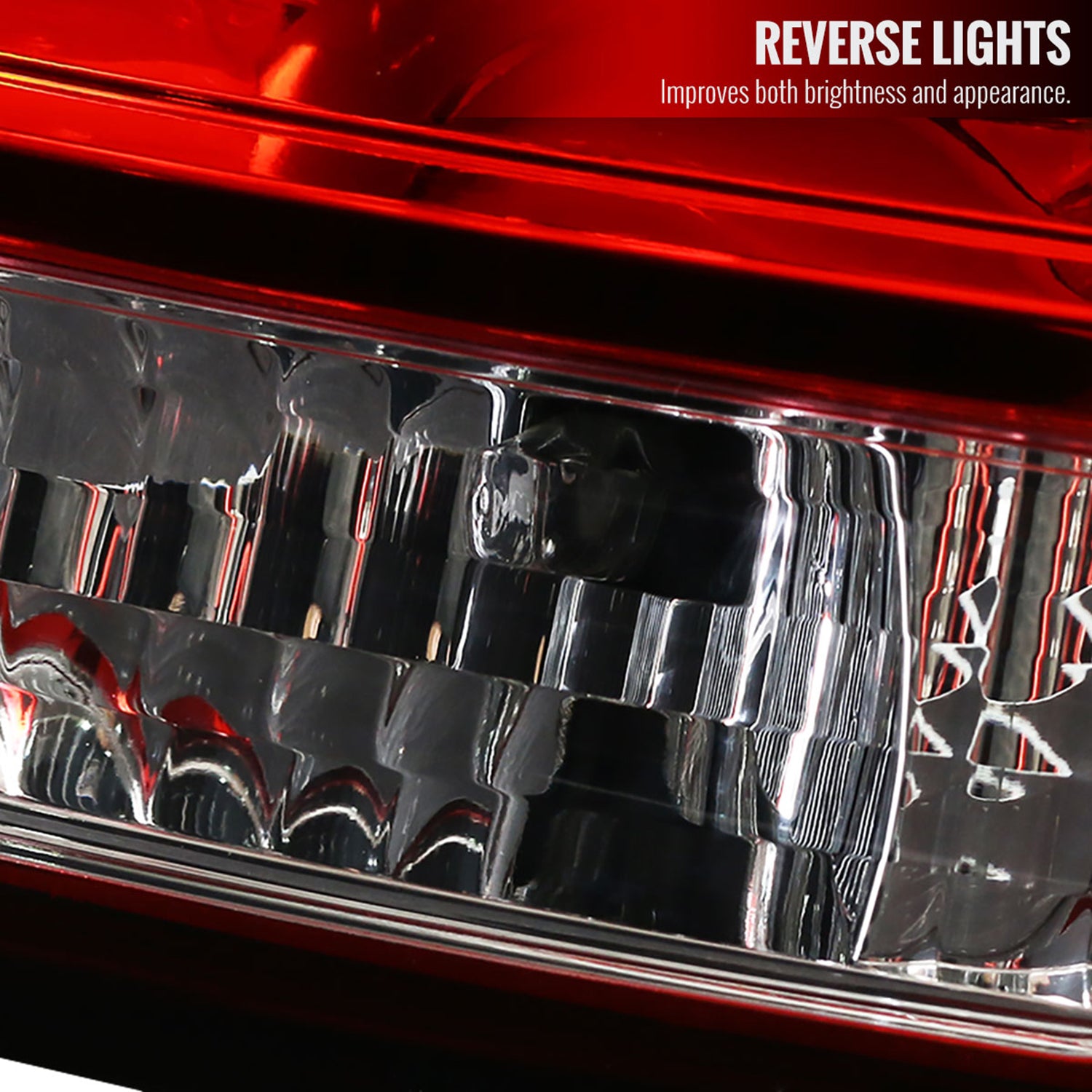 2006-2013 Chevy Impala/ 2014-2016 Impala Limited LED Tail Lights Chrome/Red Lens