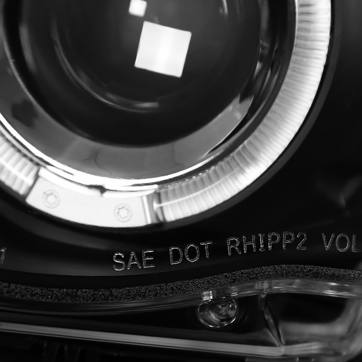 1999-2001 BMW E46 3 Series Sedan Dual Halo Projector Headlights Matt Black