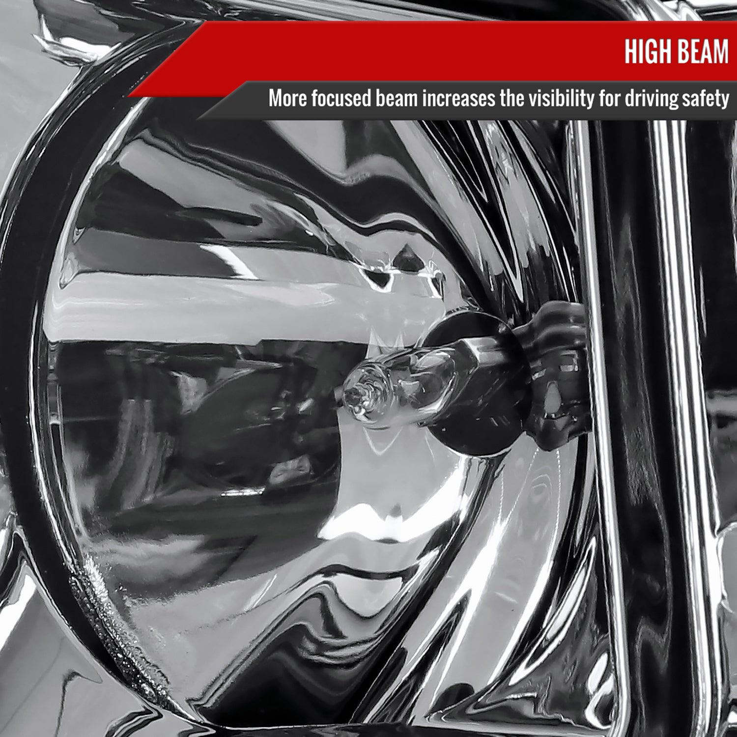 2007-2013 Toyota Tundra/ 2008-2017 Sequoia LED C-Bar Projector Headlights Chrome