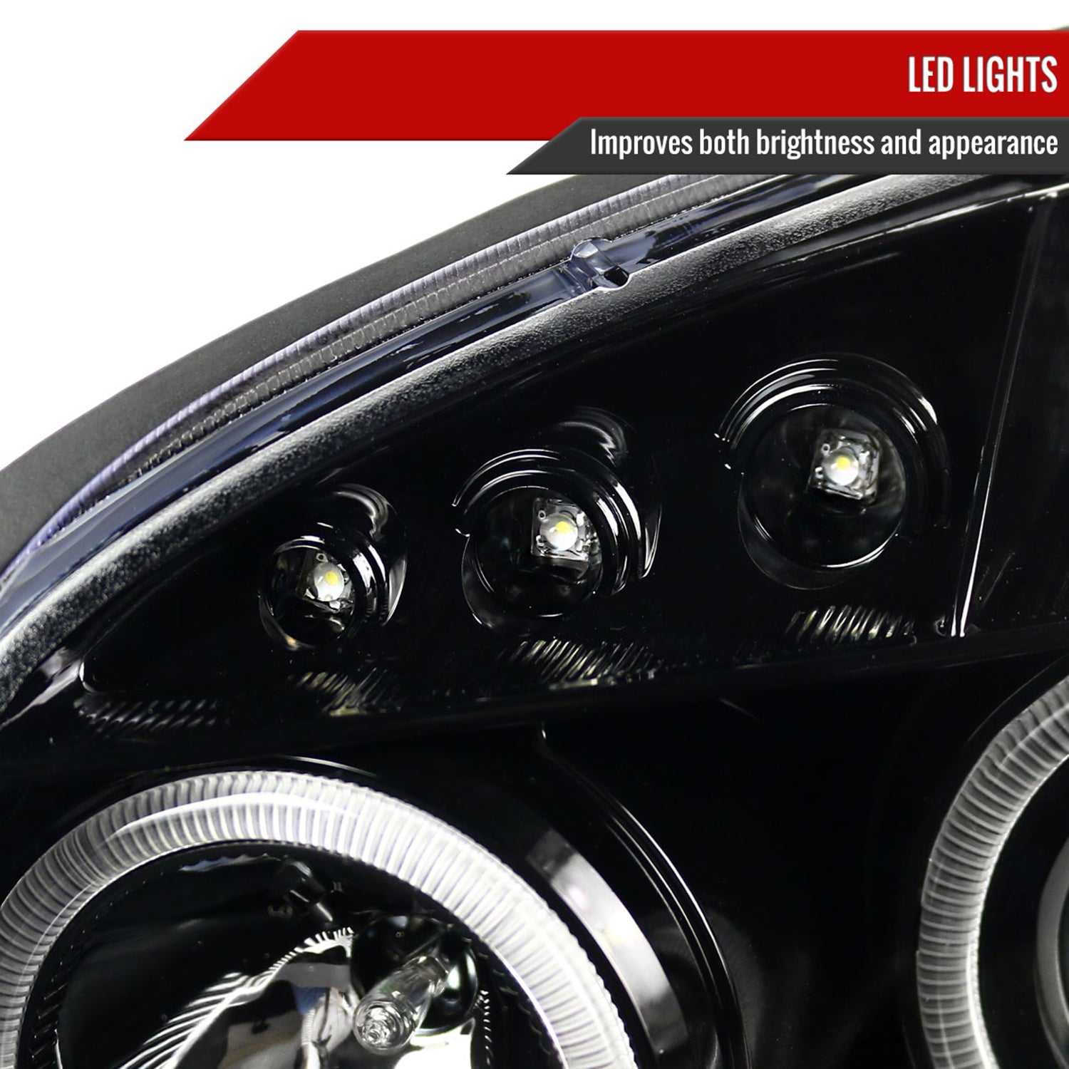 2005-2010 Chevy Cobalt Pontiac G5/Pursuit Projector Headlights Jet Black