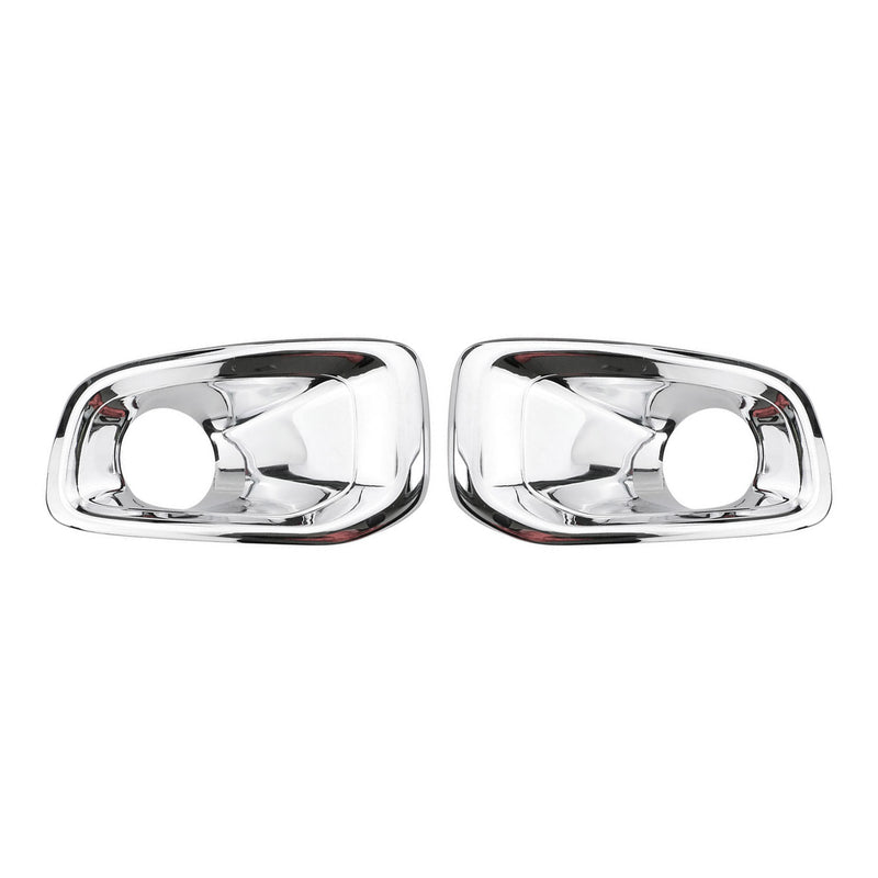 2015-2018 Jeep Renegade Fog Light Lamp Bezel Cover Chrome ABS Silver 2 Pcs