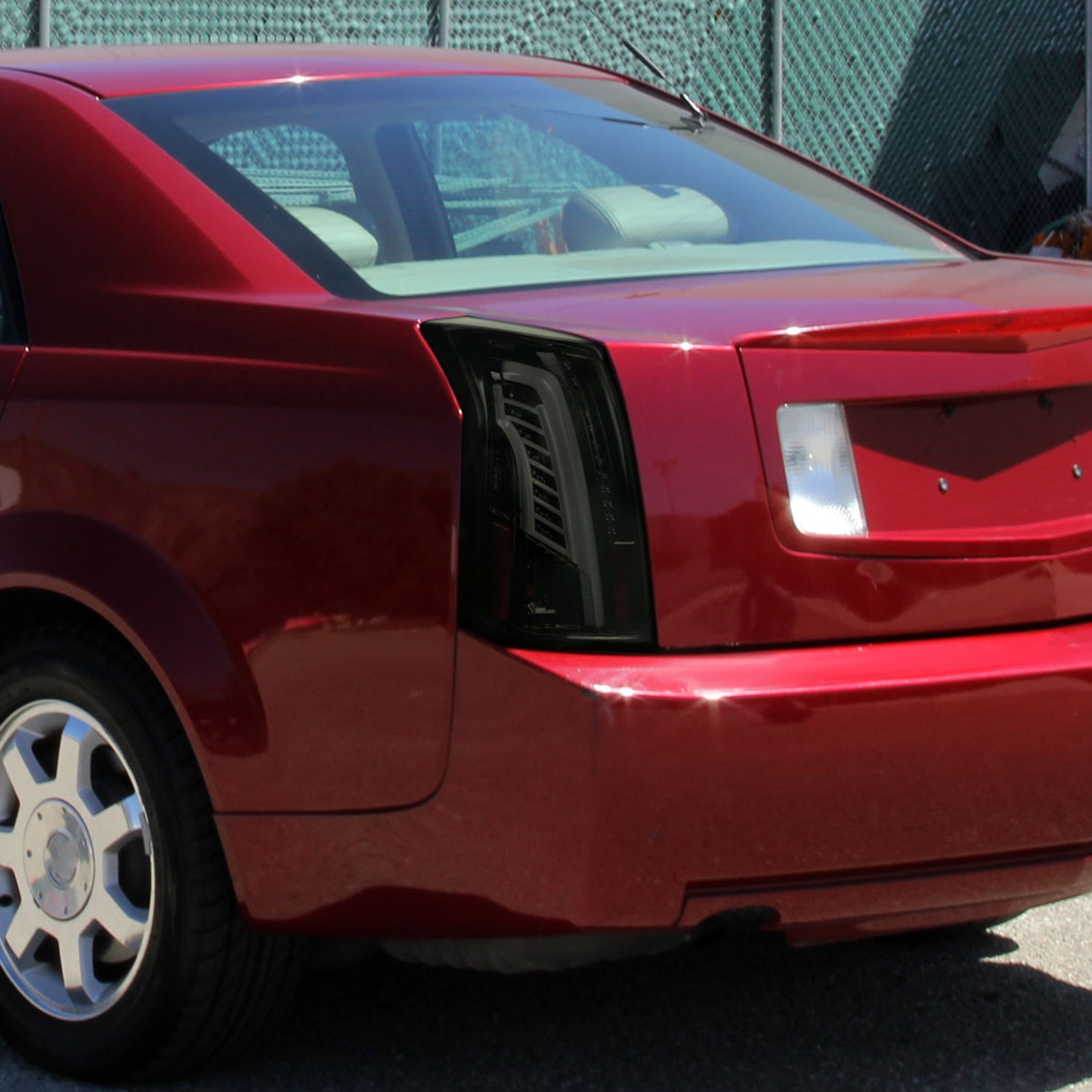 2003-2007 Cadillac CTS LED Tail Lights Glossy Black Housing/Smoke Lens