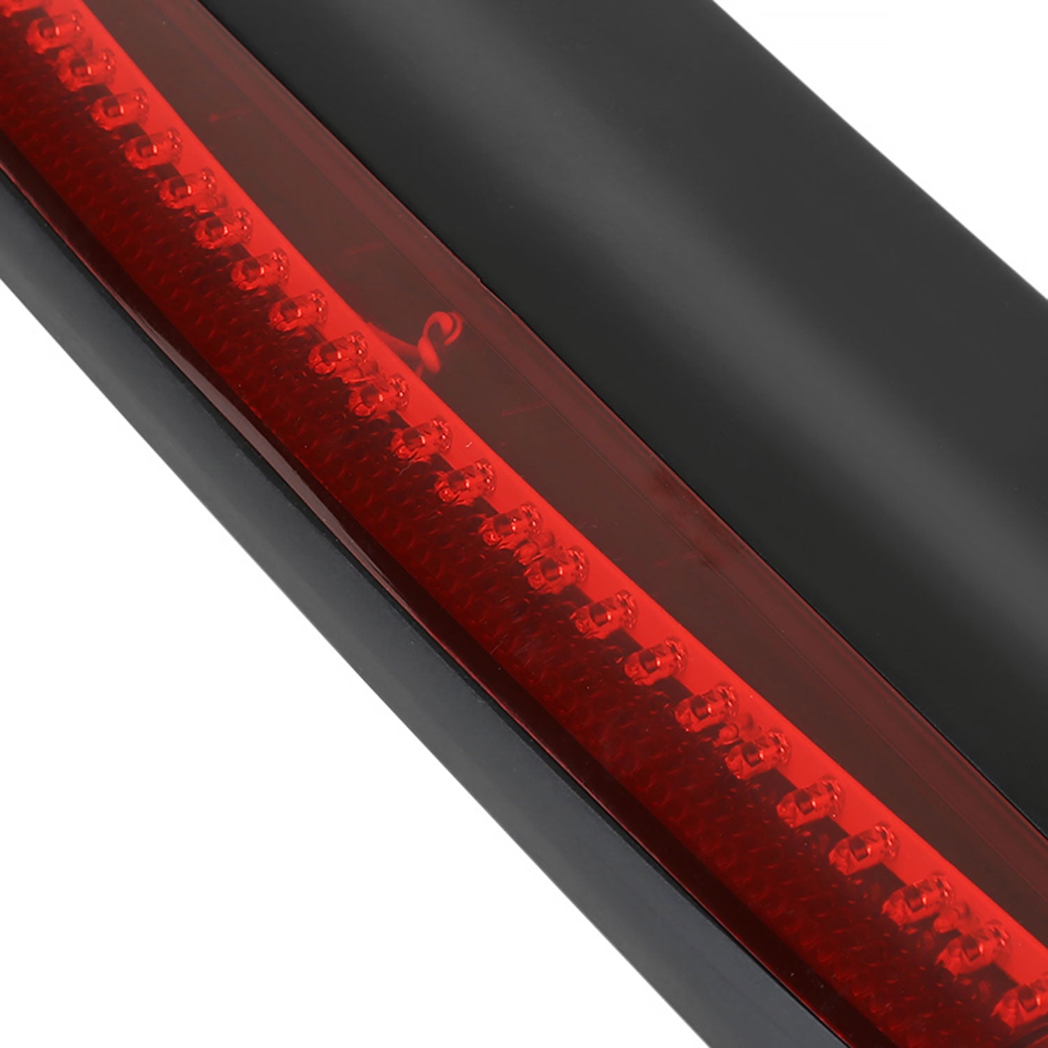 1996-2000 Honda Civic Coupe Matt Black Rear Spoiler Wing LED 3rd Brake Light