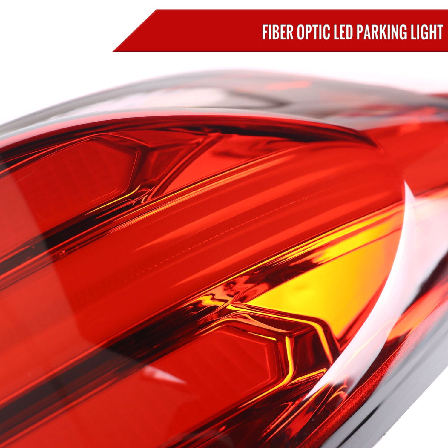 2016-2018 Hyundai Tucson LED Bar Tail LightsChrome Housing/Red Lens