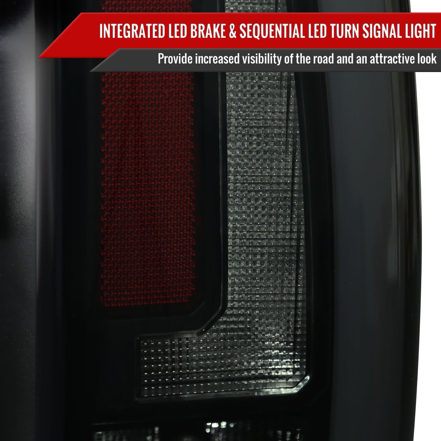 2007-2014 Chevy Tahoe/Suburban/Yukon/Denali LED Signal Tail Lights Matt Black