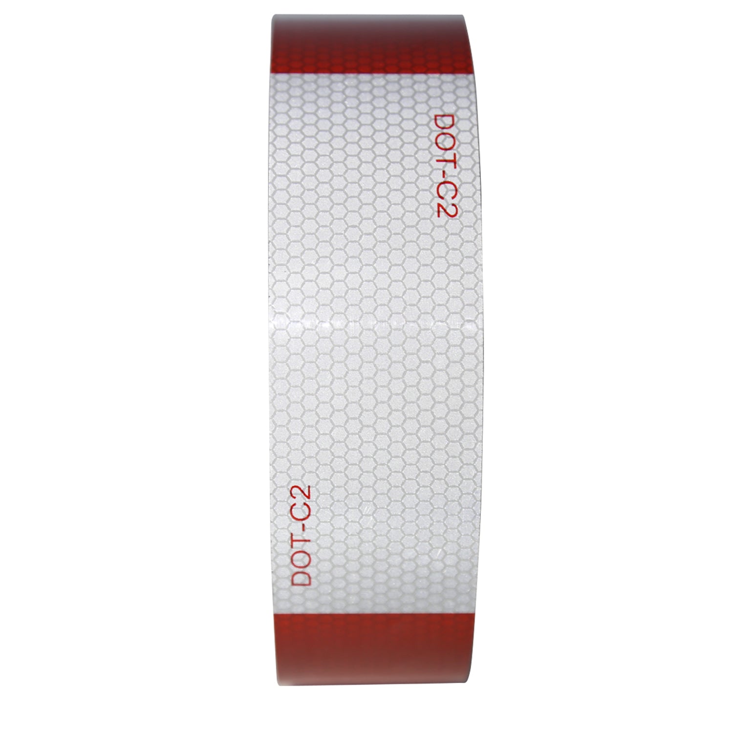 2" Wide Red/White DOT-C2 Approved Conspicuity Reflective Safety Tape 164 FT
