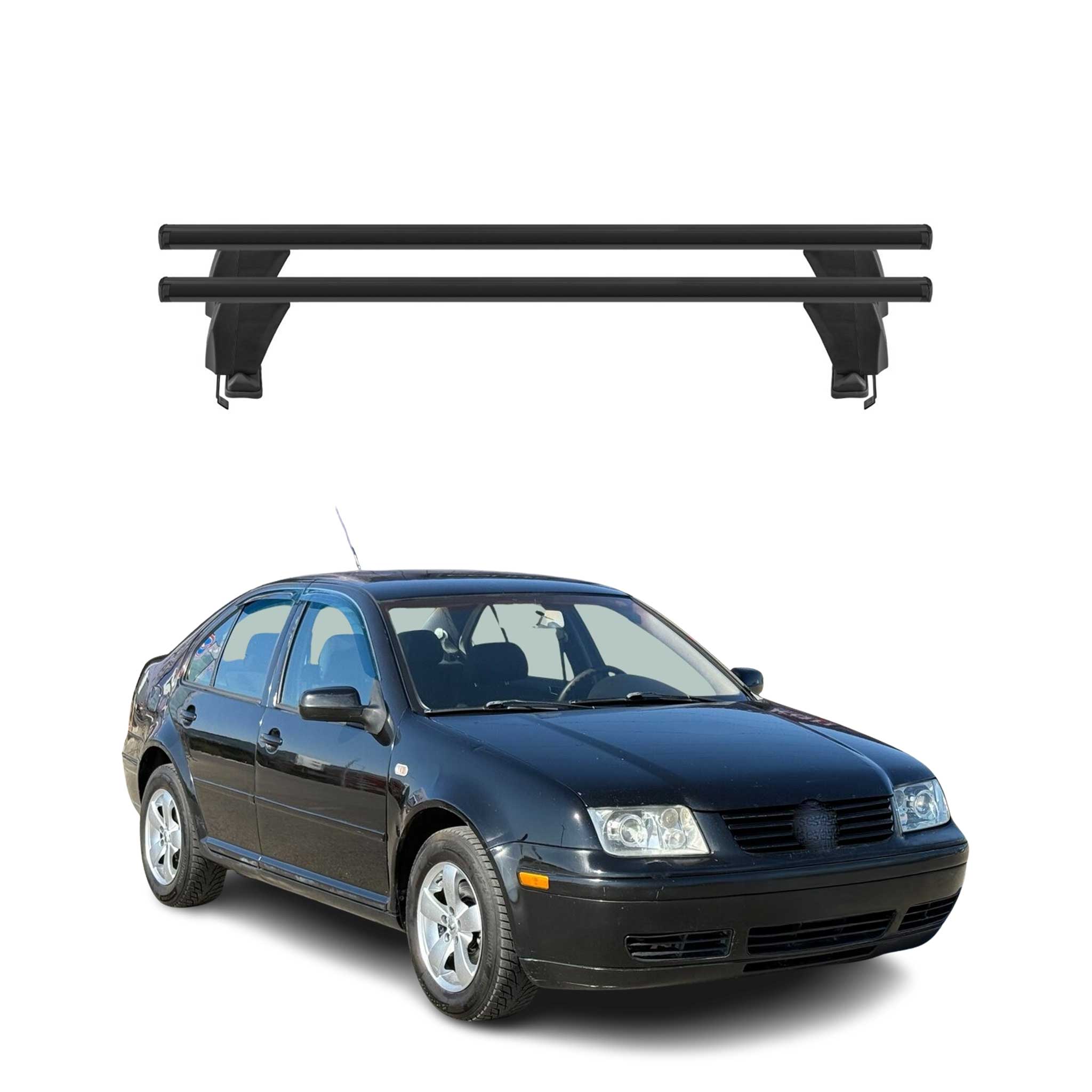 2000-2005 VW Jetta A4 Roof Rack Cross Bars Black