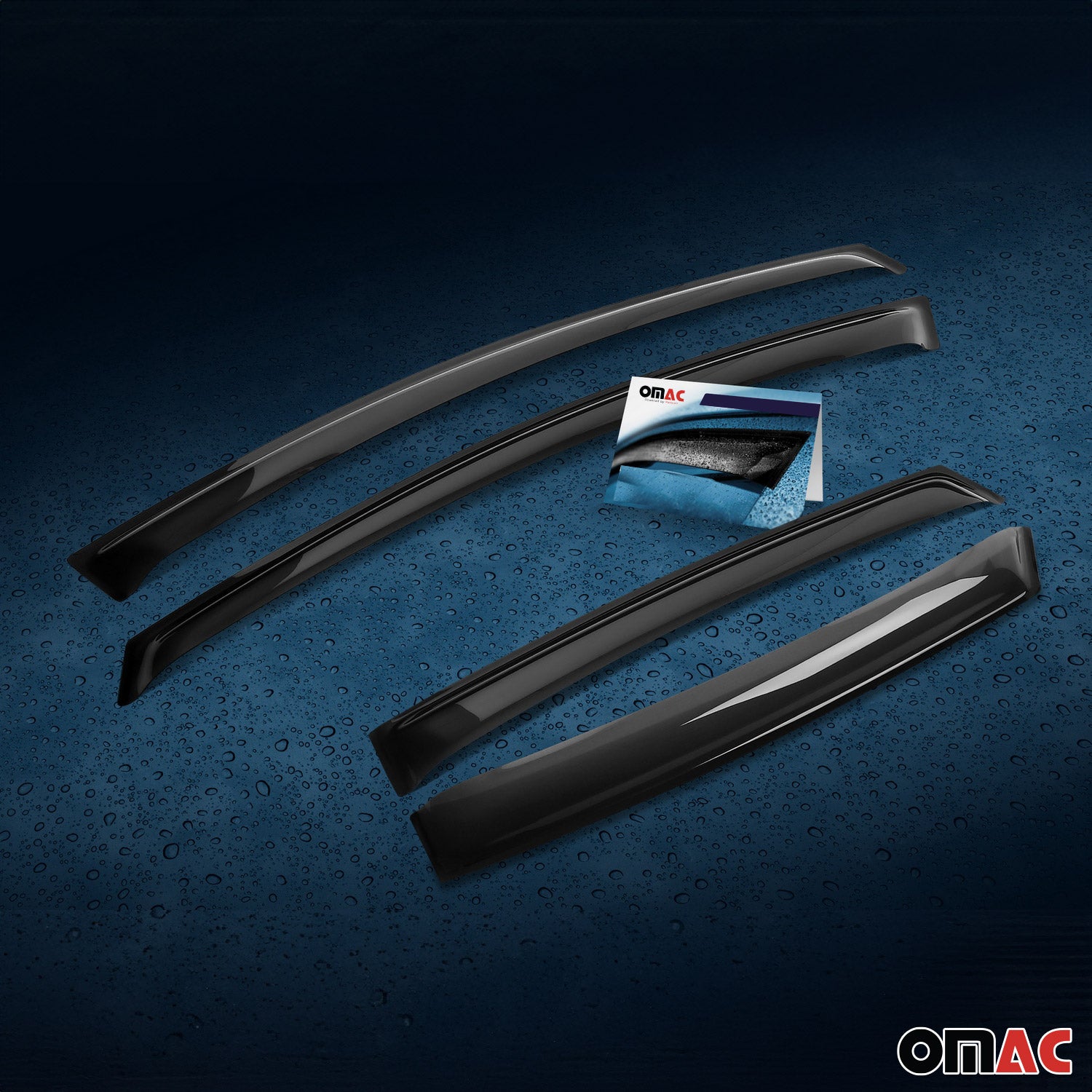 2011-2018 VW Touareg Window Visor Vent Rain Deflector 4Pcs Smoke