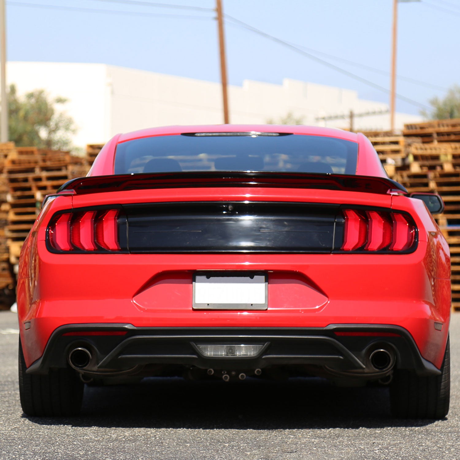 2015-2022 Ford Mustang Glossy Black ABS GT Style Rear Spoiler