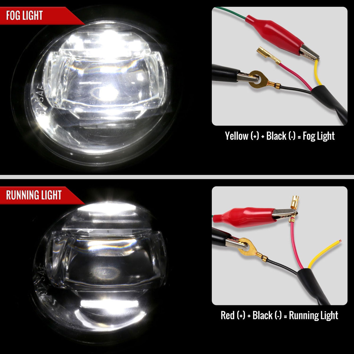 2014-2020 Toyota Tacoma/Tundra/Corolla/Highlander/RAV4 LED Fog Lights Chrome