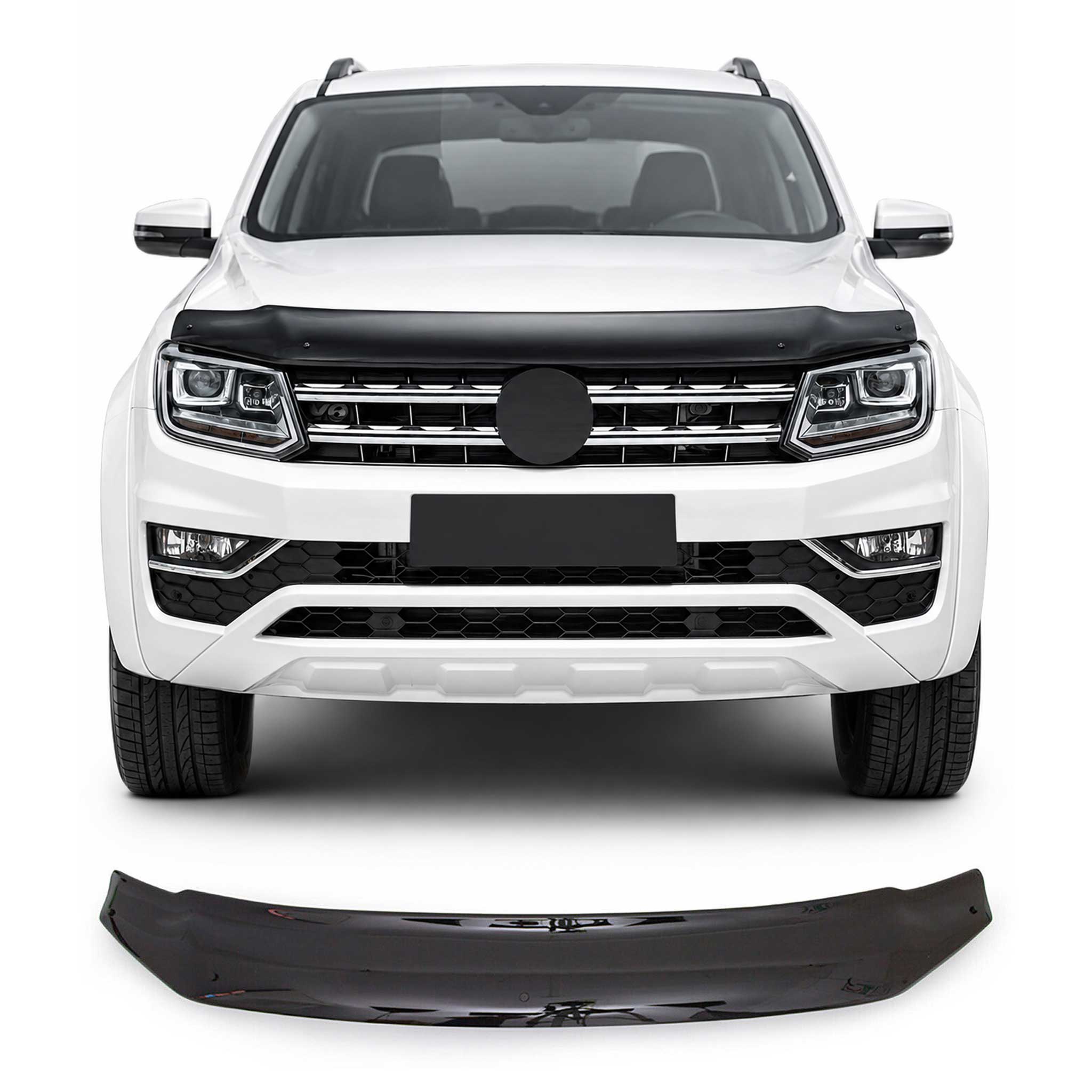 2010-2020 VW Amarok Front Bug Shield Hood Deflector 1 Pc Smoke
