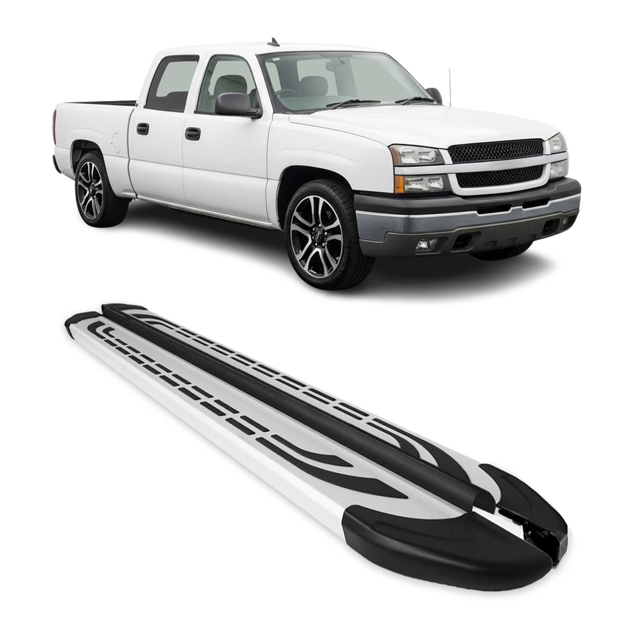 2001-2019 Chevrolet Silverado / GMC Sierra Nerf Bar Side Step Running Boards Alu