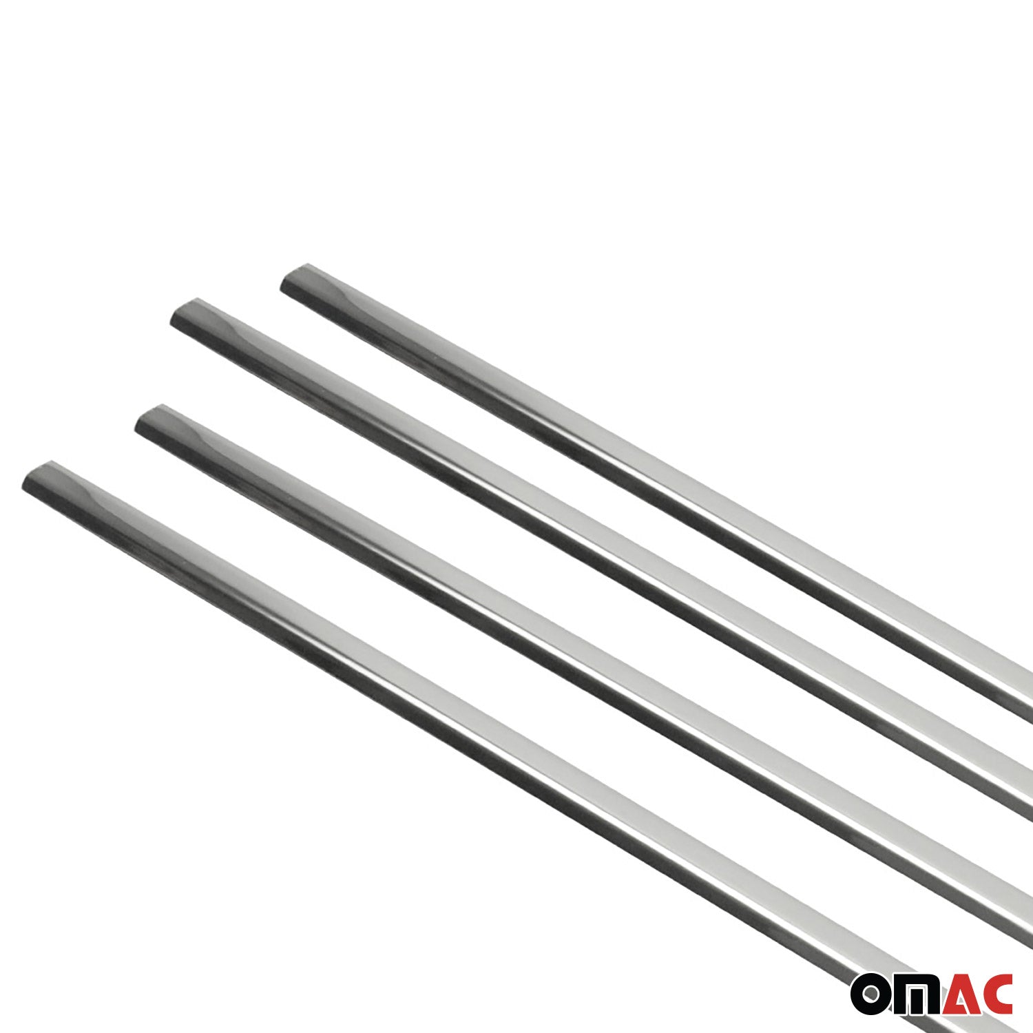 2008-2017 Mitsubishi Lancer Window Molding Trim Streamer Silver 4Pcs Stainless Steel