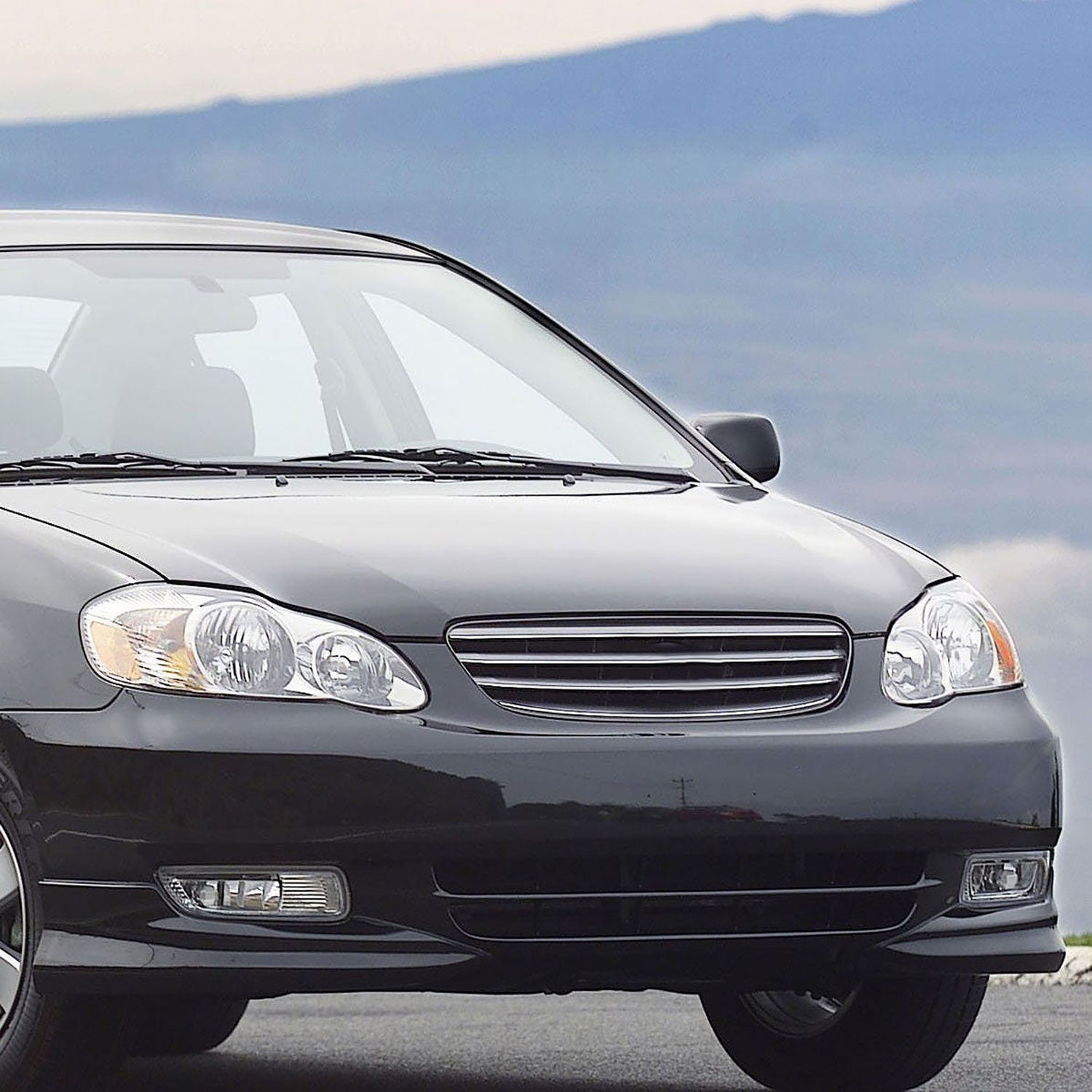 2003-2004 Toyota Corolla H3 Fog Lights Kit Switch & Wiring Harness Chrome