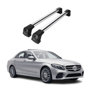 Roof Racks Cross Bar for Mercedes E-Class Sedan 2017-2023 Gray Aluminium 2x
