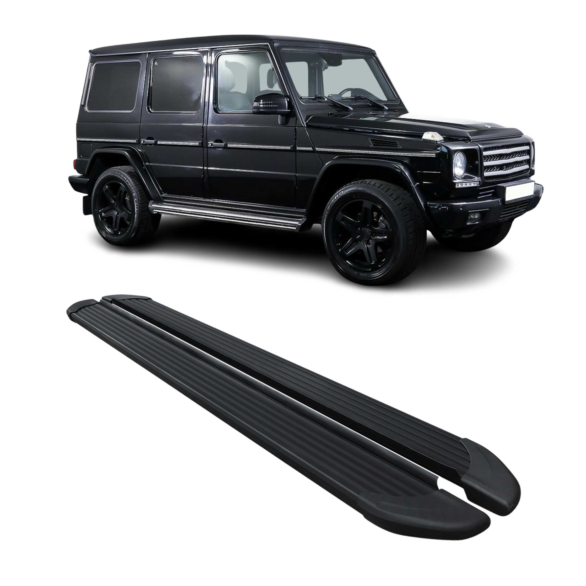 2007-2018 Mercedes G Class W463 Running Boards Side Steps Black