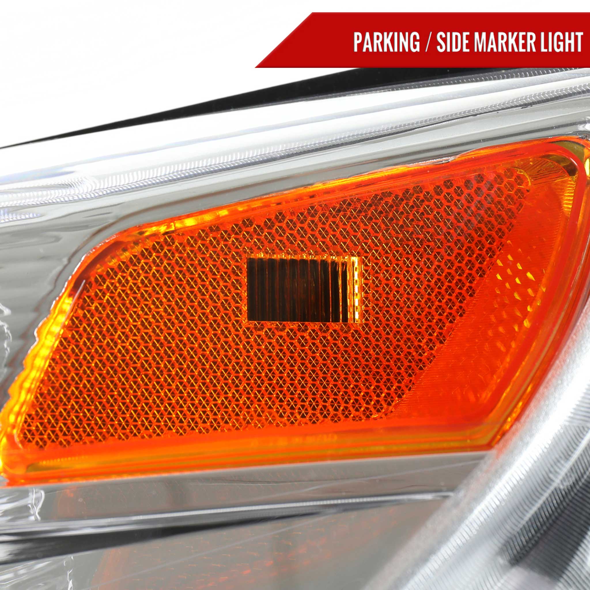 For Chevrolet Equinox 2010-2015 Factory Style Headlights Chrome Housing Clear Lens