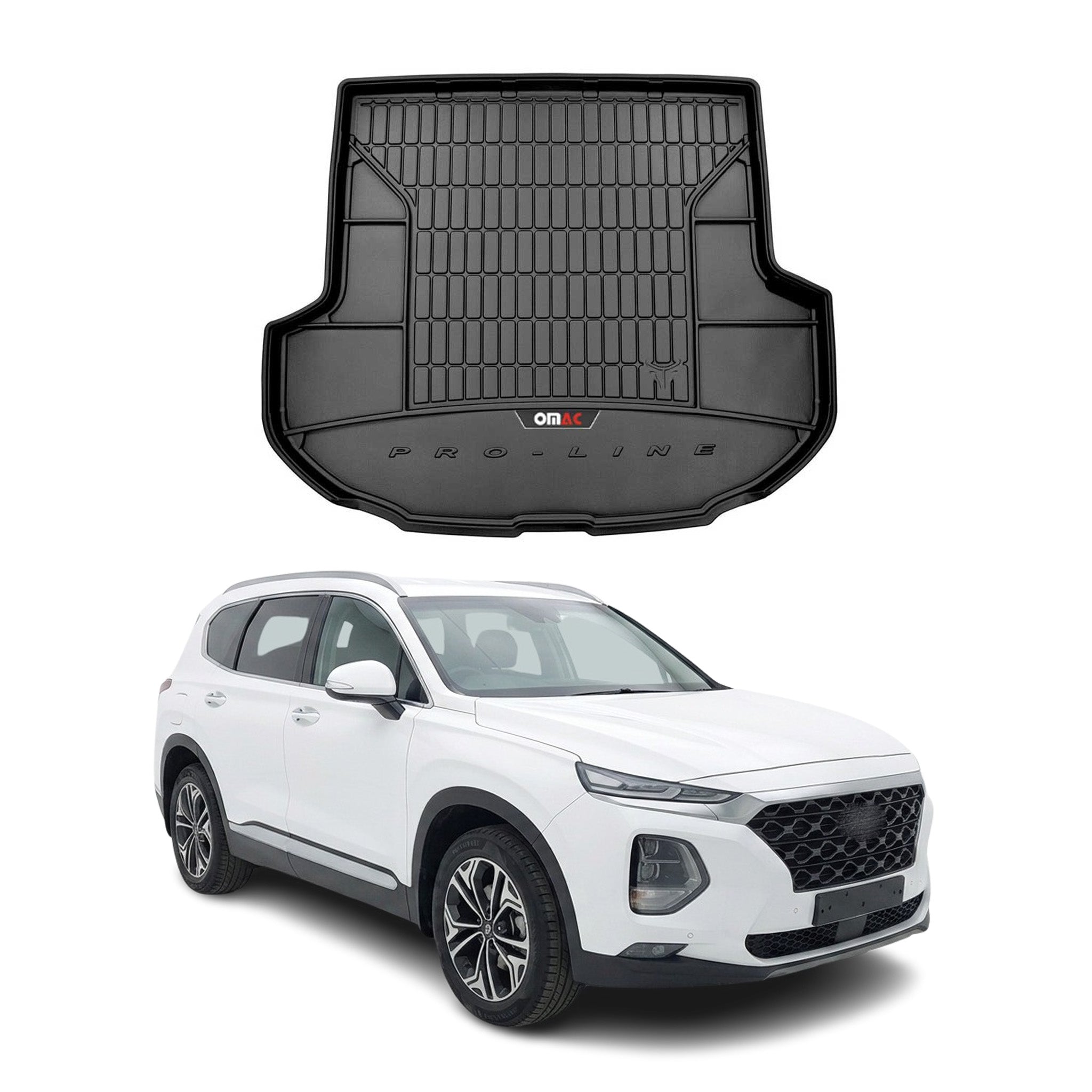 2019-2020 Hyundai Santa Fe Pre-FL 5-Seater Premium Cargo Liner Trunk Mat All Weather Heavy Duty 5 Seats