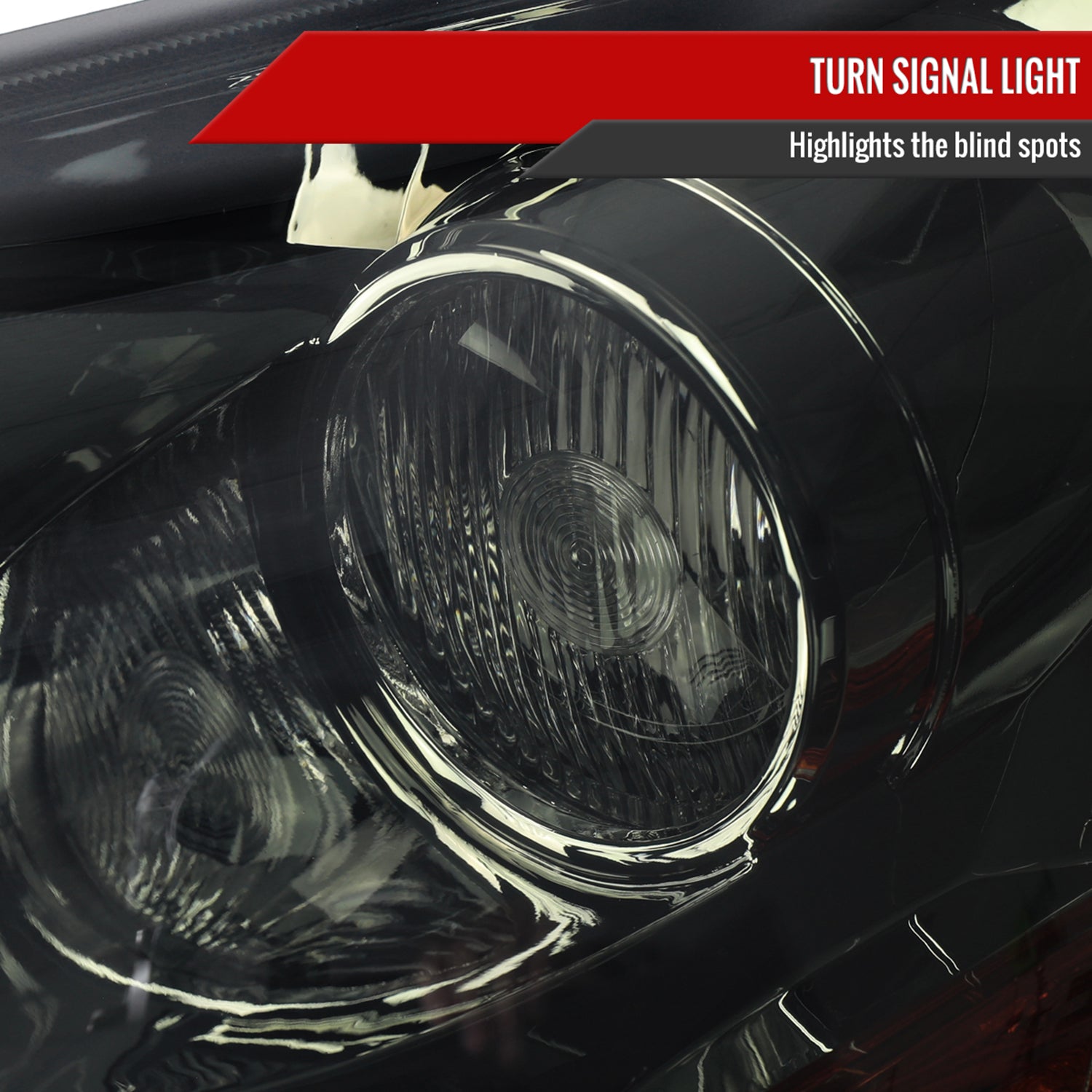 2003-2005 Honda Pilot Factory Style Headlight Chrome Housing/Smoke Lens