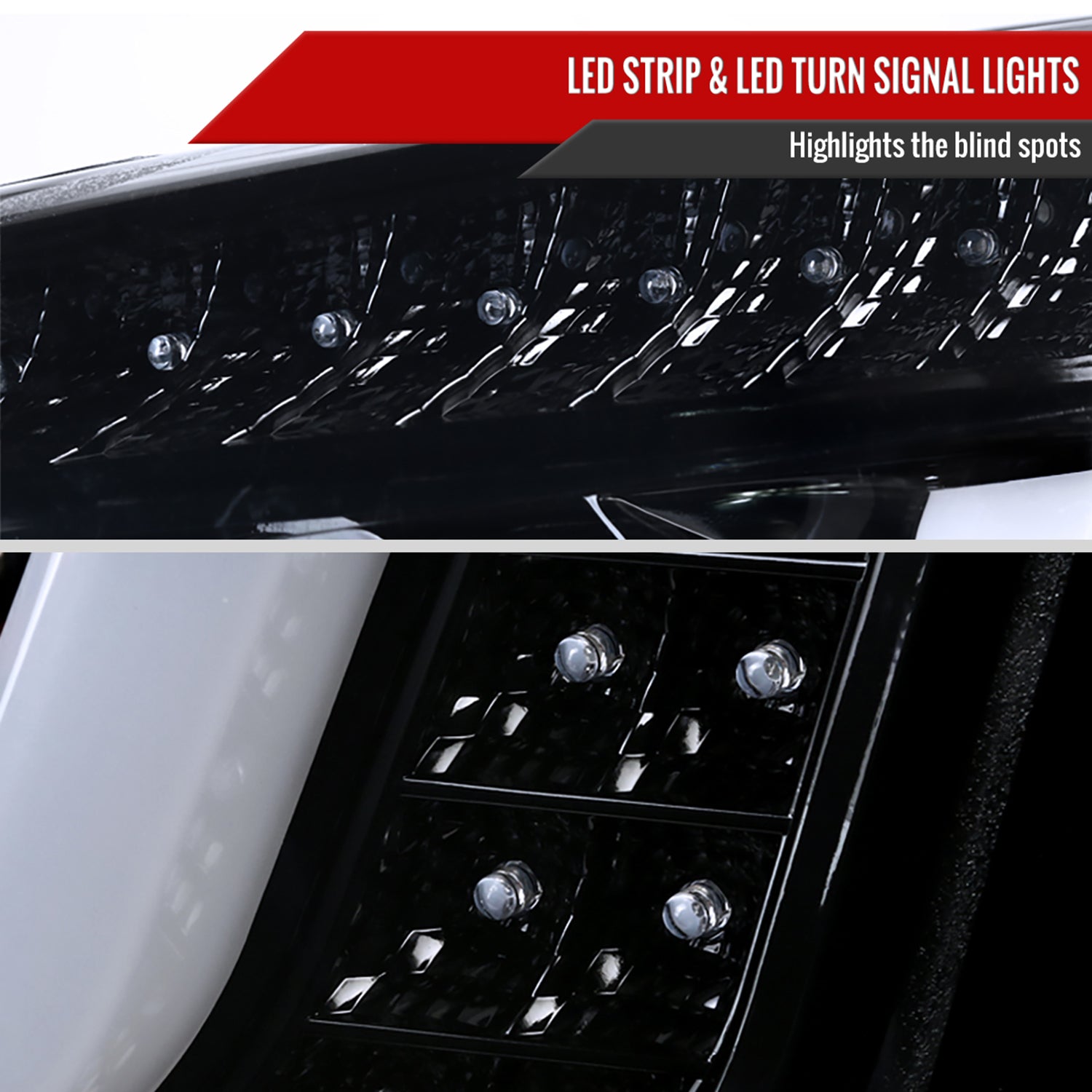 2015-2020 GMC Yukon/Yukon XL LED U-Bar Headlights LED Signal Lights Smoke