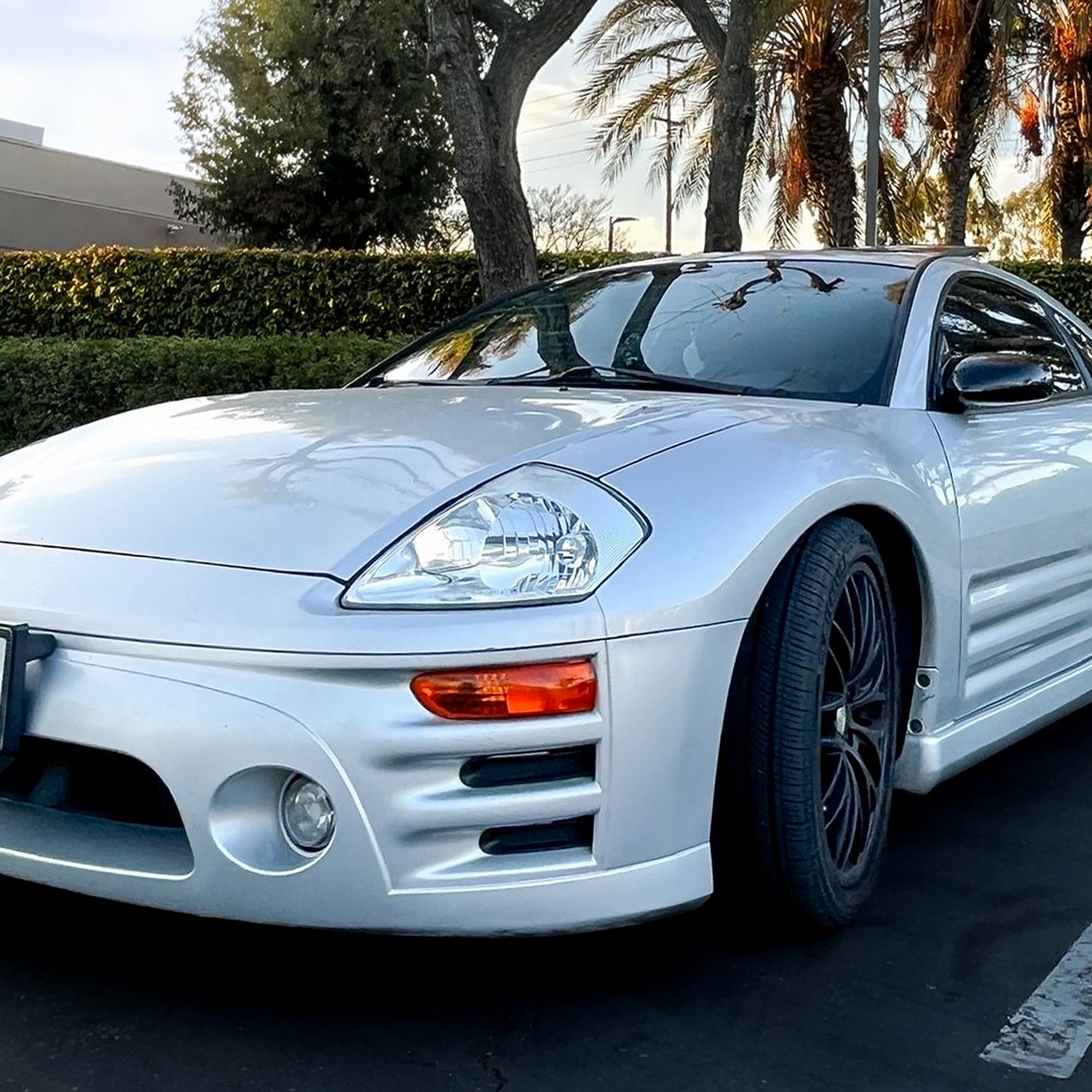 2000-2005 Mitsubishi Eclipse Factory Style Crystal Headlights Chrome/Clear