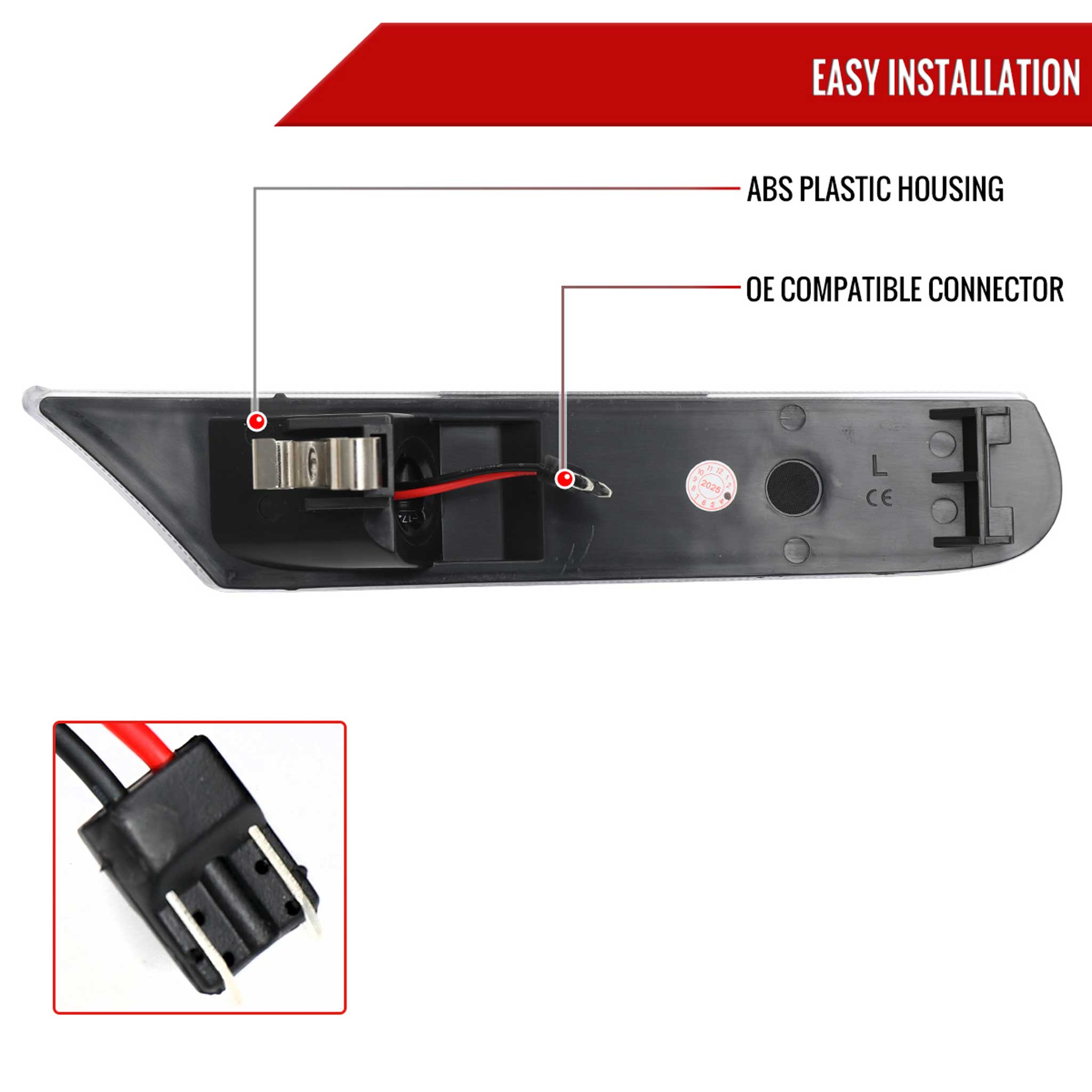 For Porsche 911 986/996 1997-2006 LED Turn Signal Light Clear Lens Sequential