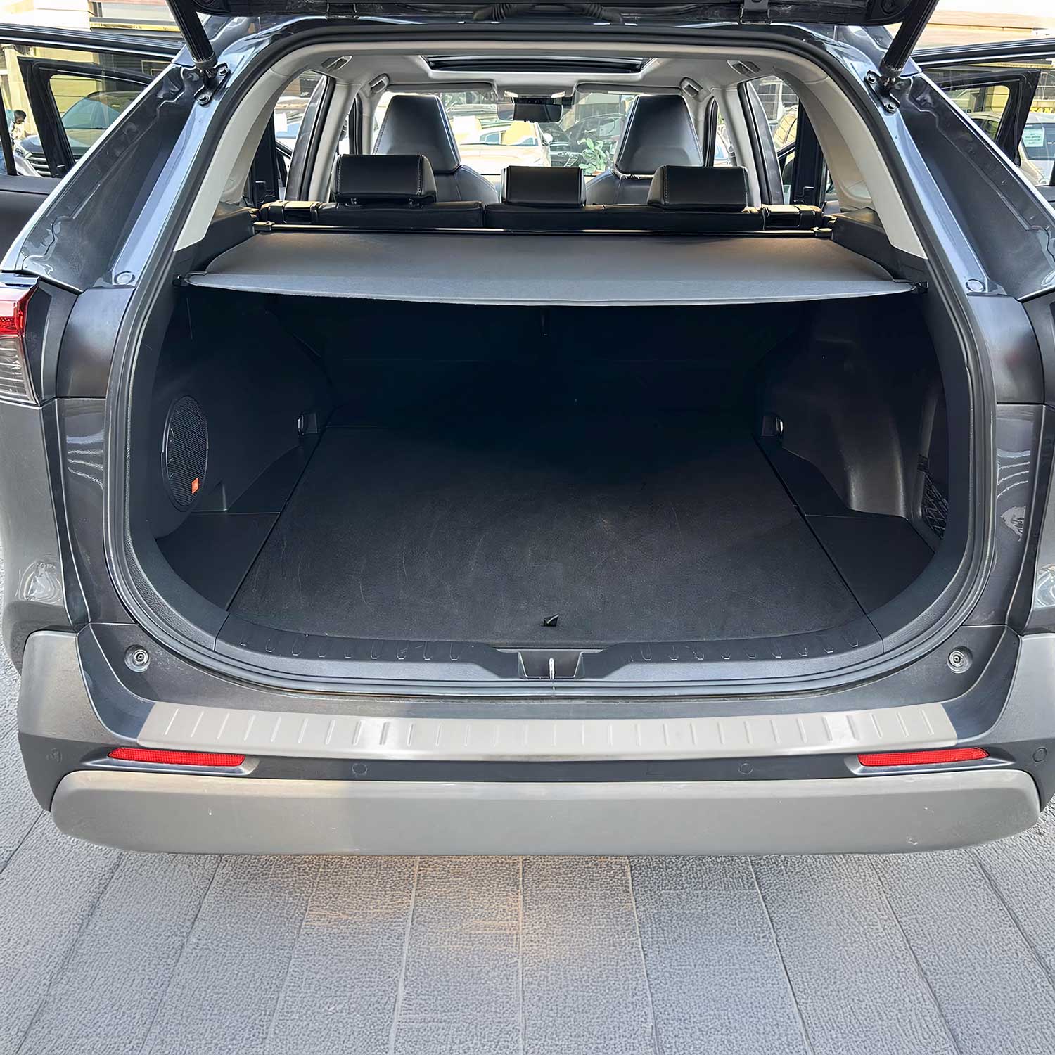 2019-2025 Toyota RAV4 Rear Bumper Sill Cover Protector Guard Brushed Stainless Steel