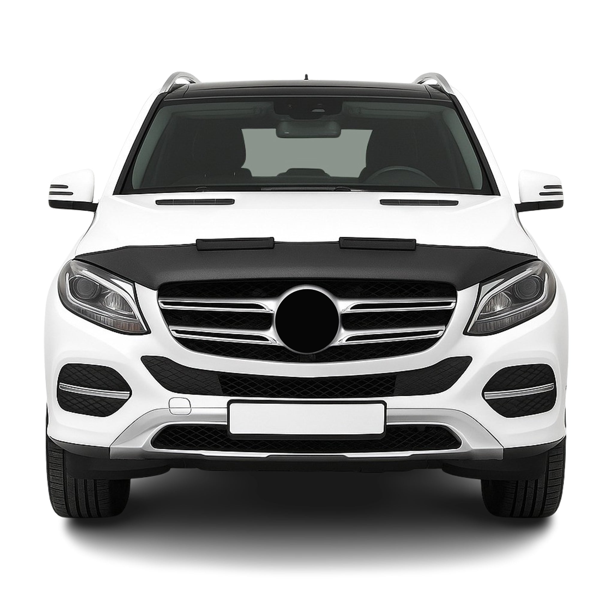 2016-2019 Mercedes GLE Class W166 Car Bonnet Mask Hood Bra Half Black