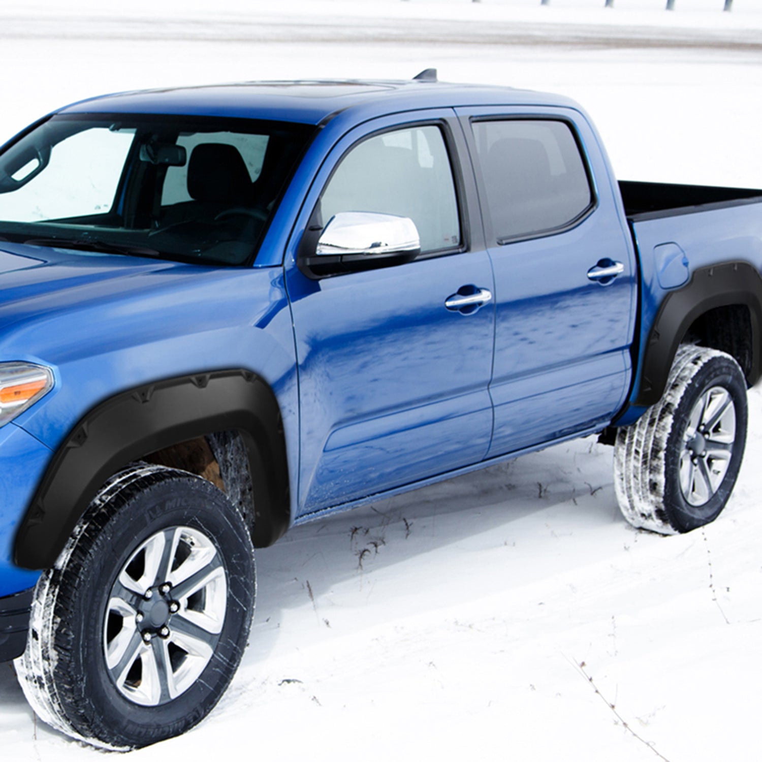 2016-2021 Toyota Tacoma Textured Rivet Style Fender Flares Wheel Protector