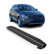 2010-2017 Volvo XC60 Running Boards Side Steps Silver & Black