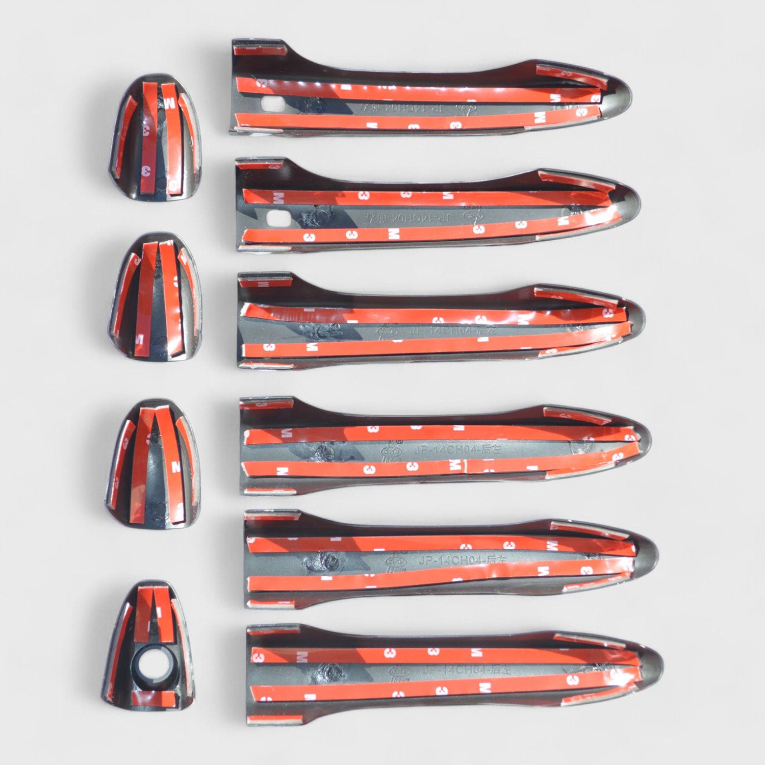 2017-2025 Jeep Compass Door Handle Cover Gloss Black 10Pcs ABS Plastic