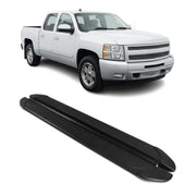 2007-2019 Chevy Silverado / GMC Sierra 1500 2500HD 3500HD CrewCab Running Boards Side Step Nerf Bars Alu Black