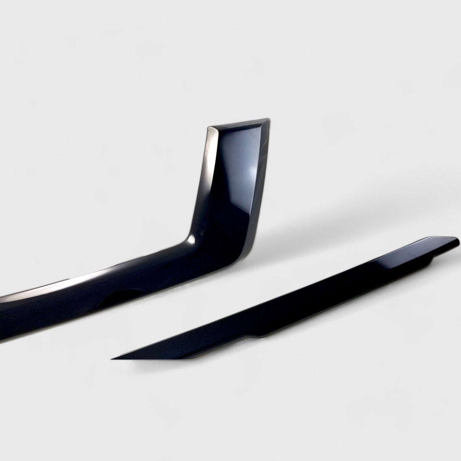 2018-2020 Nissan Rogue Grille Overlay Gloss Black 2Pcs ABS Plastic