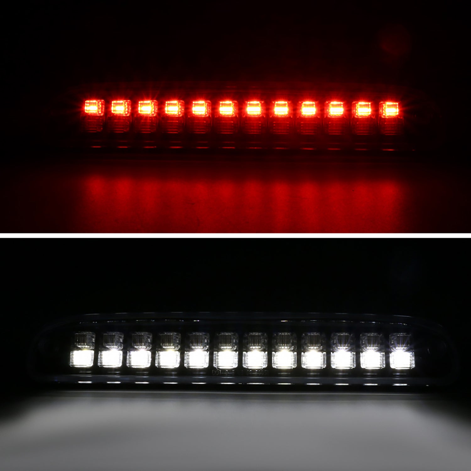 1993-2016 Ford F-250/350/450/550/Ranger LED 3rd Brake Tail Light Matt Black