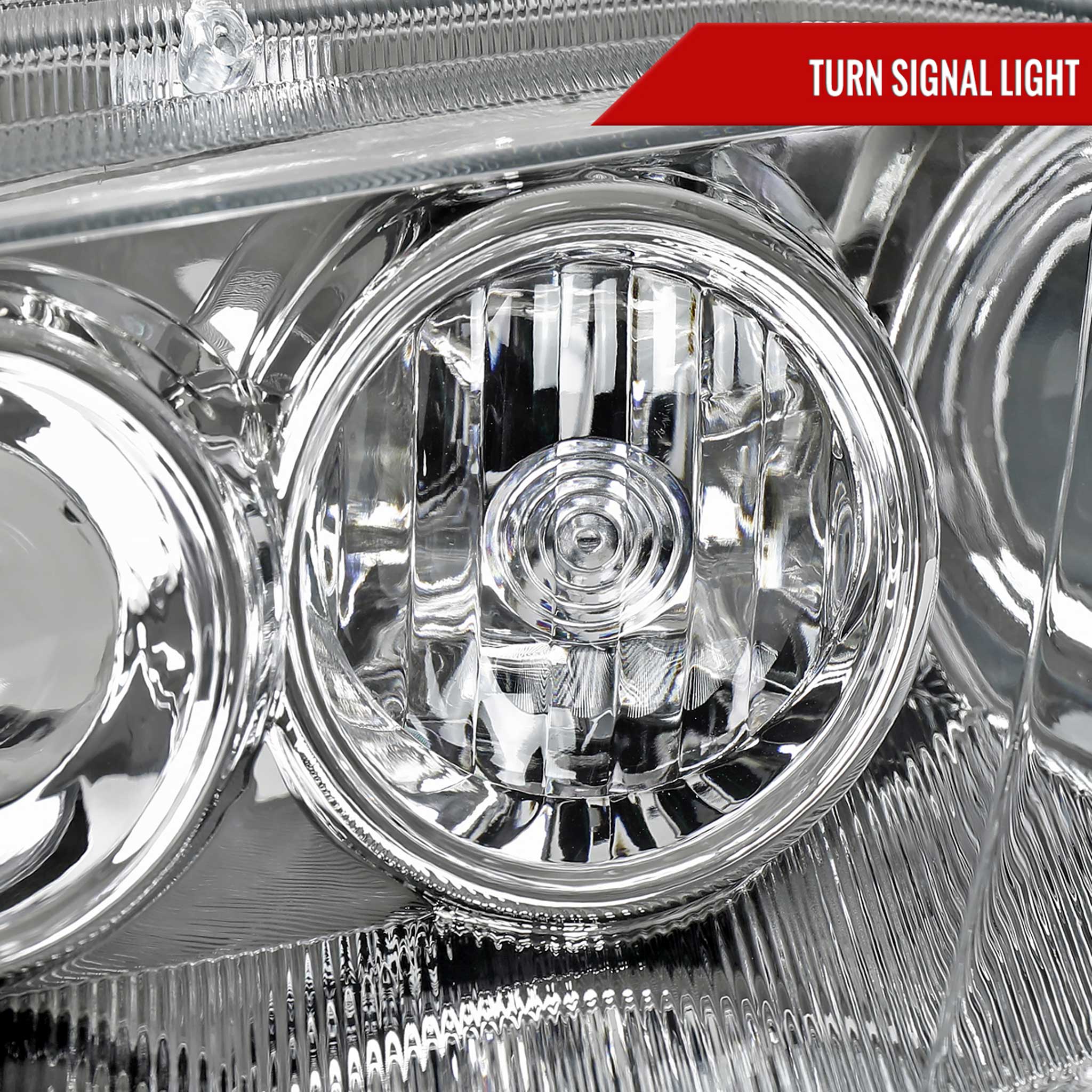 For Mazda 6 2003-2005 Factory Style Projector Headlights Chrome Housing Clear Lens