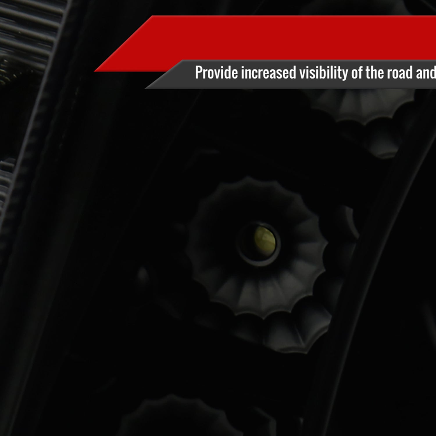 2008-2014 Cadillac CTS SMD LED Light Strip Projector Headlights Black/Smoke