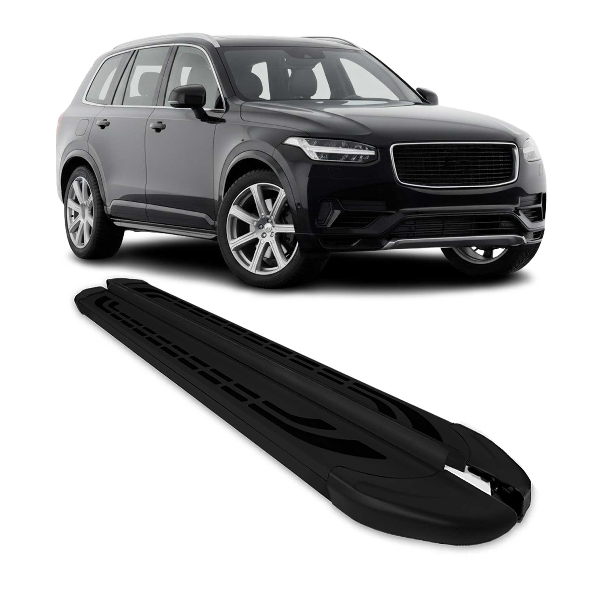 2016-2026 Volvo XC90 Running Boards Side Steps Black