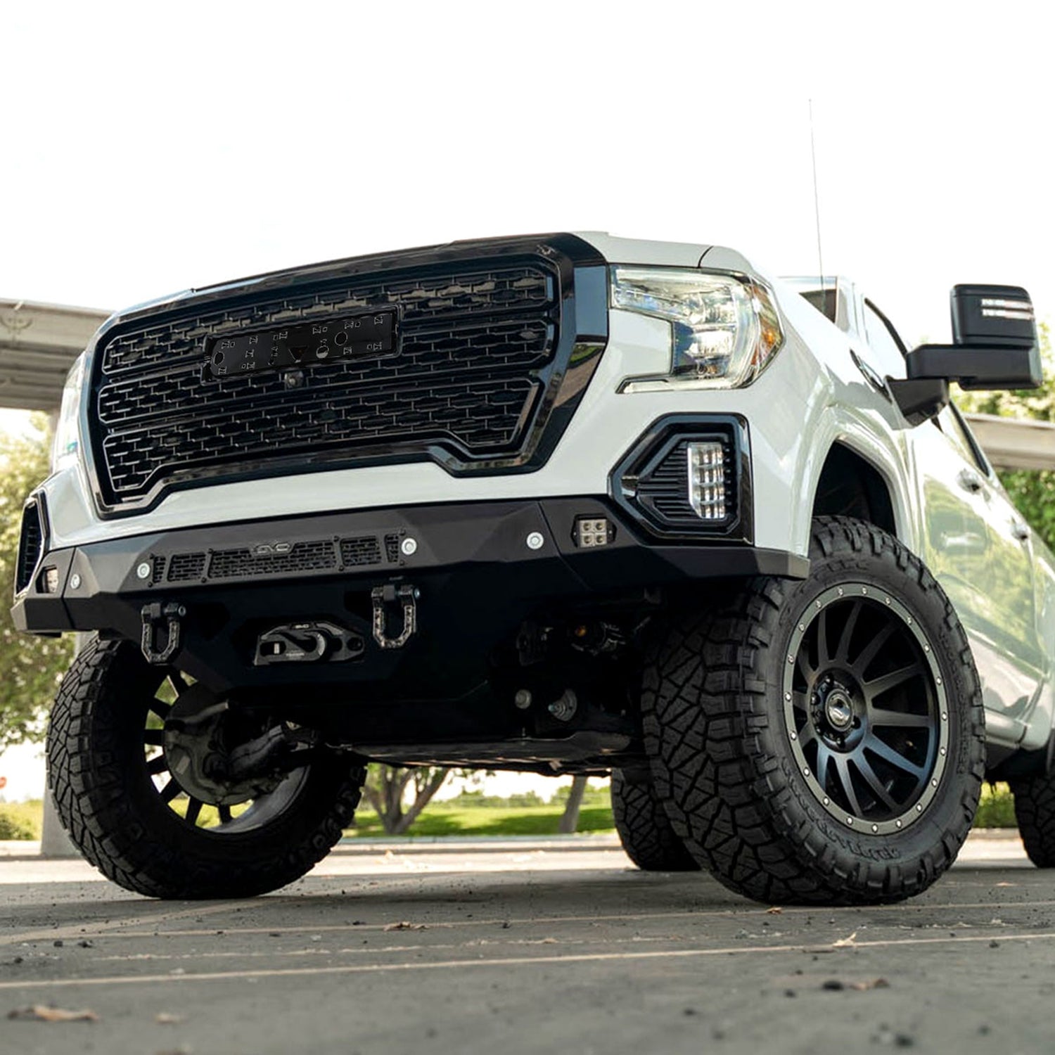 2019-2020 GMC Sierra 1500 Glossy Black ABS Mesh Grille